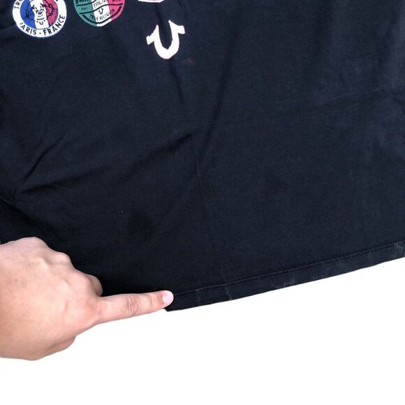 TRUE Religion T Shirt Buddha World Tour Large - Picture 7 of 13